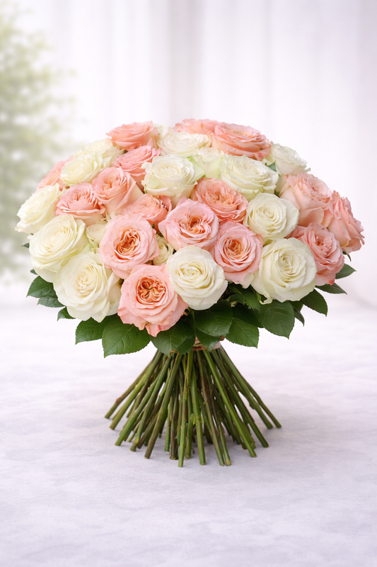 Blush & Ivory Roses